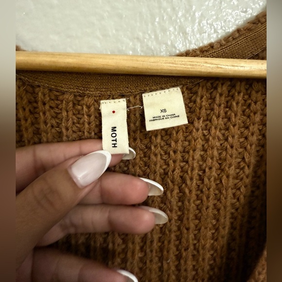 Anthropologie Moth Vneck Sleeveless Wool Blend Sweater - Picture 3 of 11